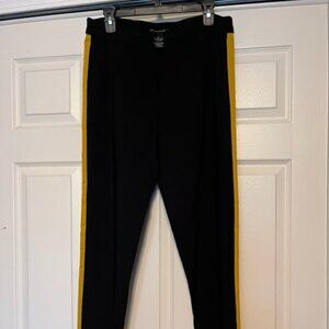 Black Pants with Yellow Tuxedo Stripe
